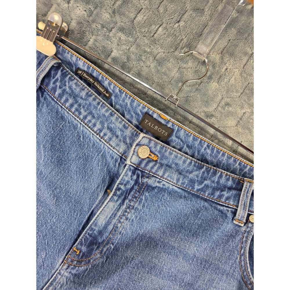 Talbots Everyday Relaxed Jean 24W Bristol Wash Blue High Rise Denim Pants
